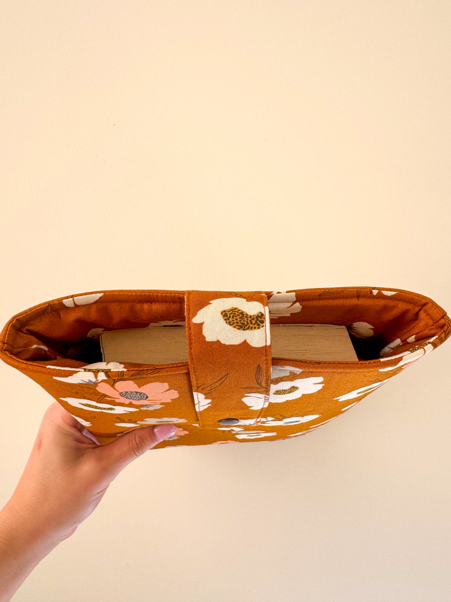 Orange Mixed Floral Book Sleeve