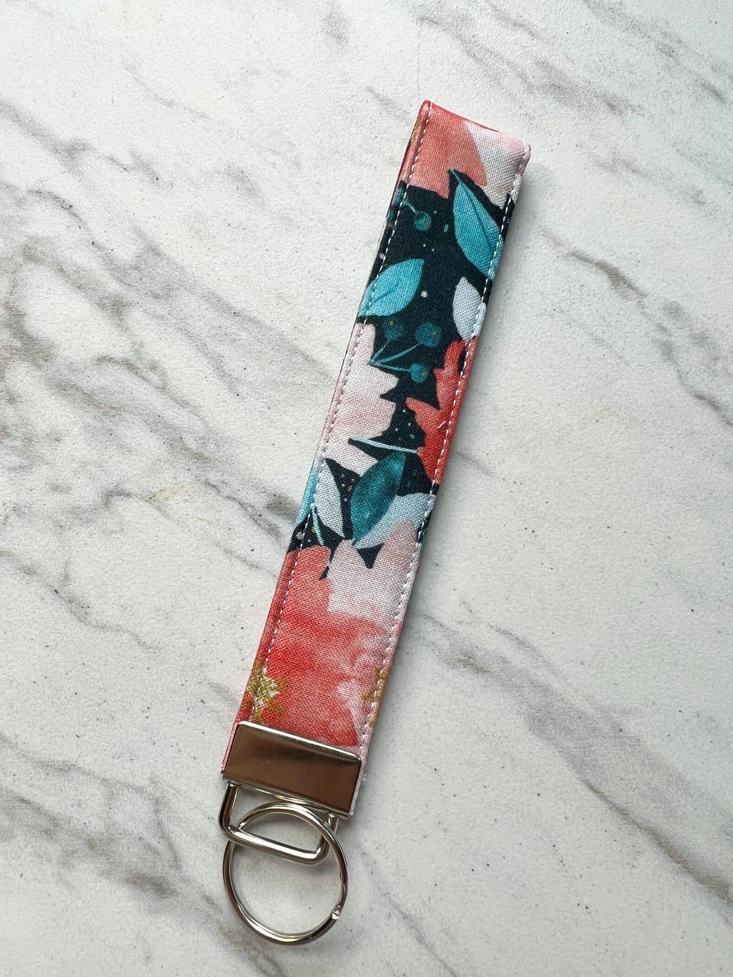 Poinsettia Key Wristlet
