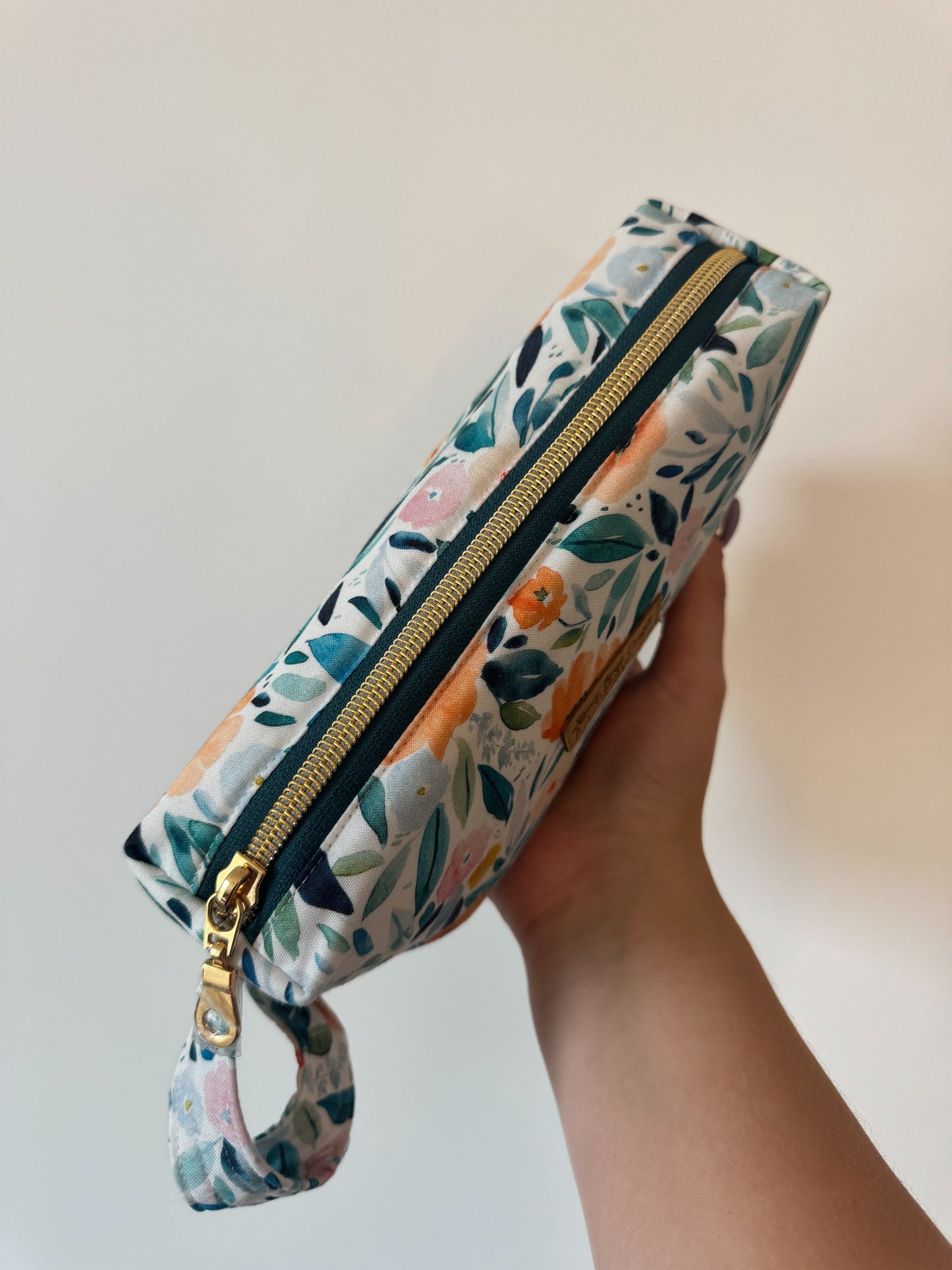 Pastel Watercolor Floral Seamingly Sane Pouch