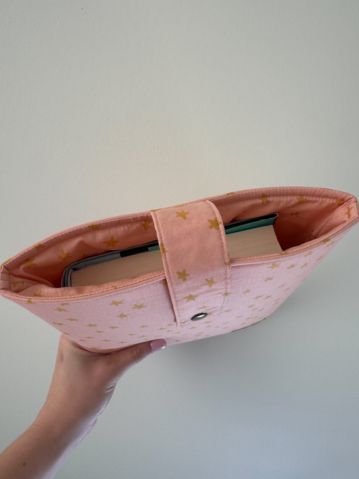 Pink + Gold Starry Book Sleeve