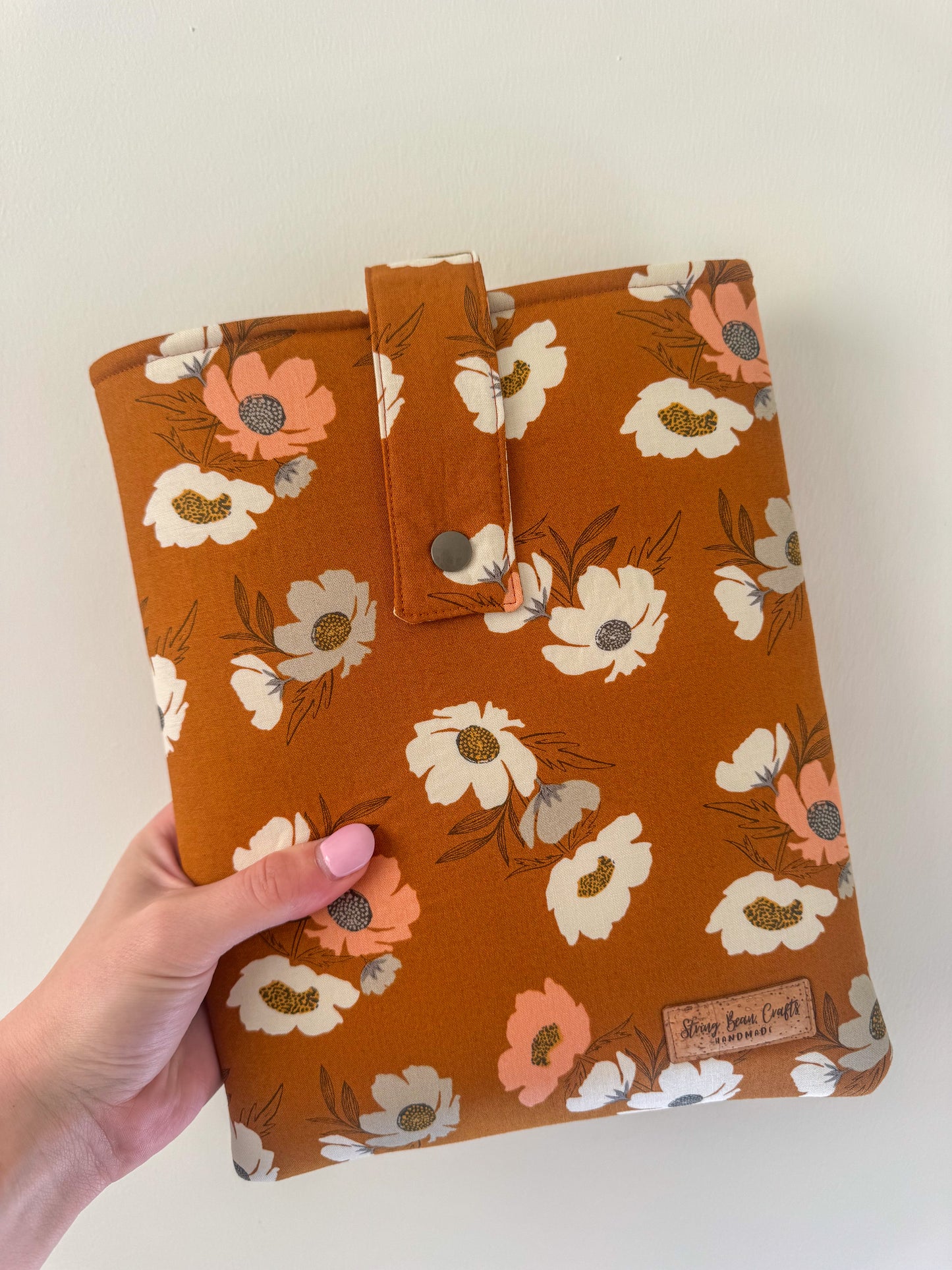 Orange Mixed Floral Book Sleeve
