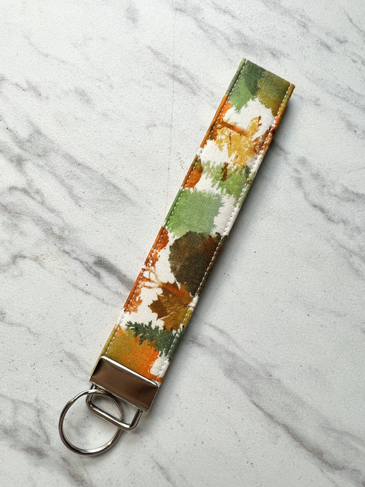 Fall Tree Key Wristlet