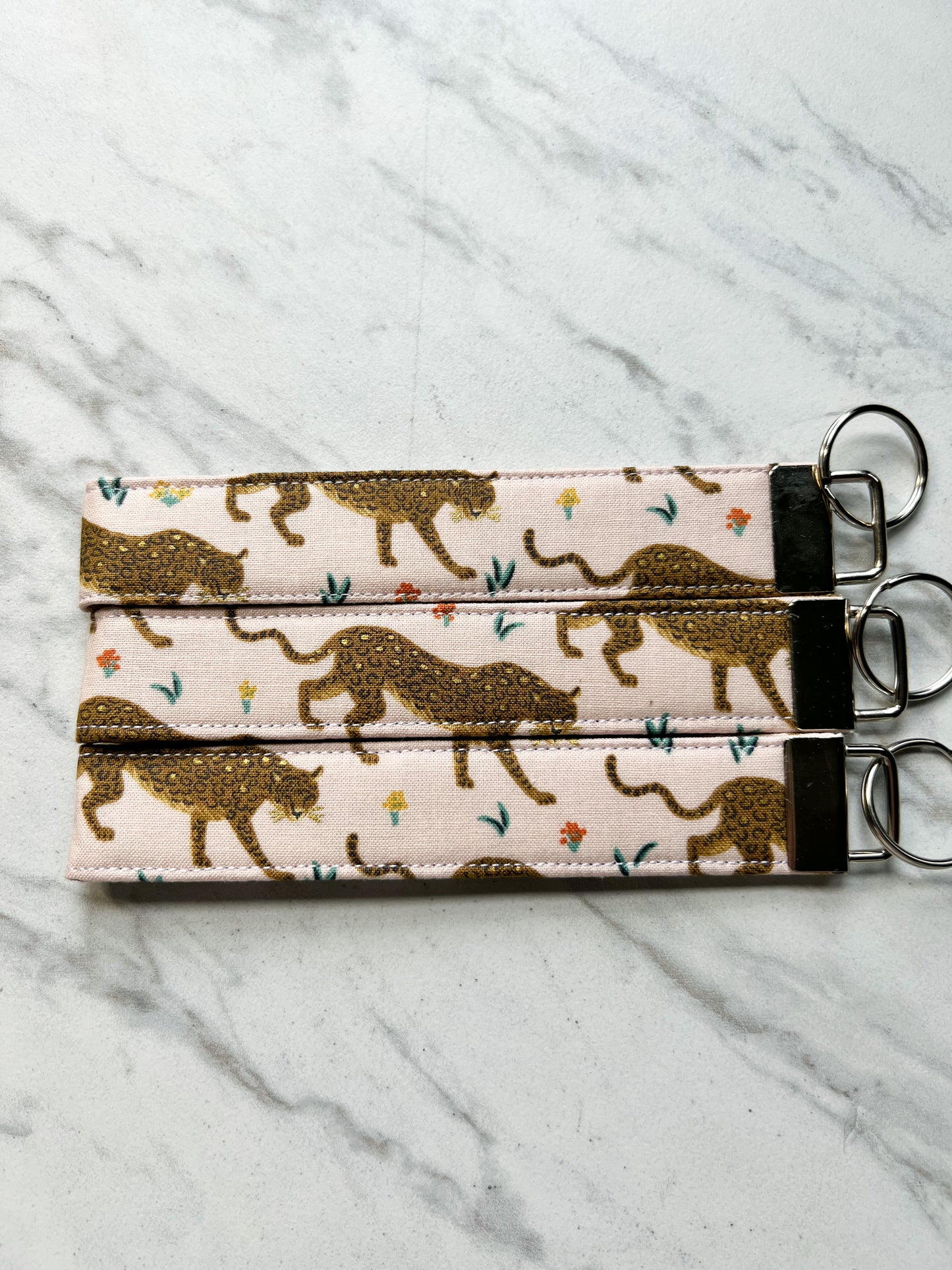 Cheetah Key Wristlet